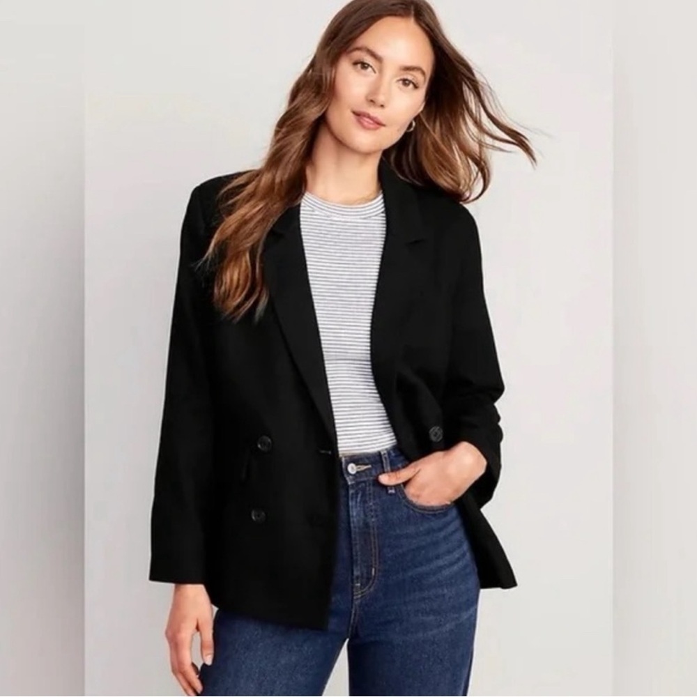 Old Navy NWT Wool Like Double Breasted Blazer